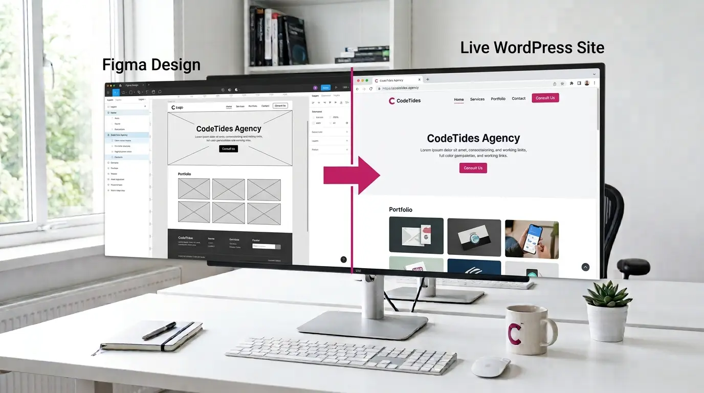 Figma to WordPress conversion — turning design files into live WordPress sites